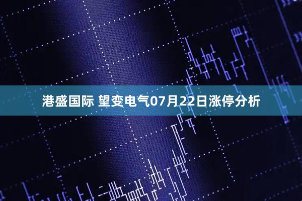 港盛国际 望变电气07月22日涨停分析