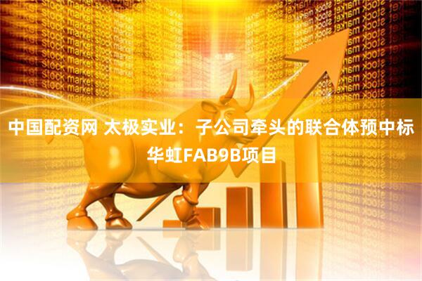 中国配资网 太极实业：子公司牵头的联合体预中标华虹FAB9B项目