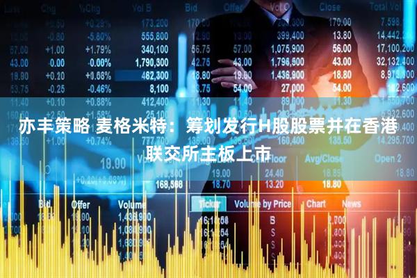 亦丰策略 麦格米特：筹划发行H股股票并在香港联交所主板上市